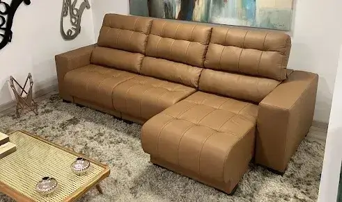 Sofá de couro premium 2