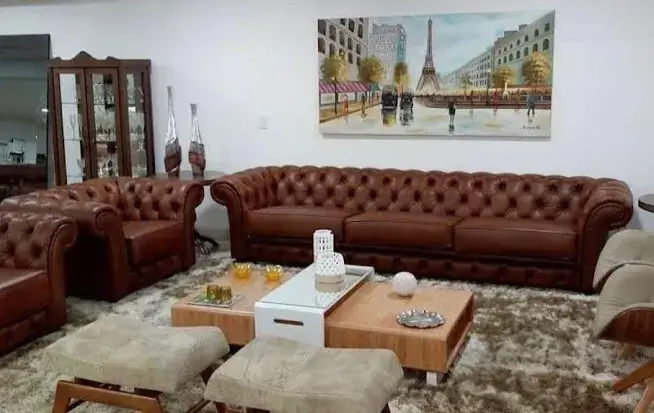 Sofá de couro premium 7